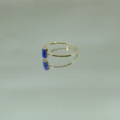 Gümüş Tektaş Yüzük- Safir Tektaş Yüzük thumbnail 2