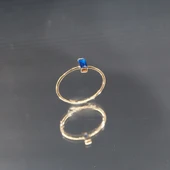 Gümüş Tektaş Yüzük- Safir Tektaş Yüzük thumbnail 5