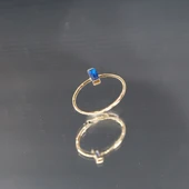 Gümüş Tektaş Yüzük- Safir Tektaş Yüzük thumbnail 4