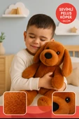 Sevimli Peluş Köpek 34 cm – Yumuşak Dolgulu Oyuncak, Çocuk Uyku Arkadaşı ve Hediye thumbnail 1