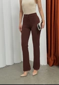 Düğmeli Palazzo pantolon kahve p170091 thumbnail 1