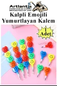 Kalpli Emoji Yumurtlayan Kurşun Kalem 1 Adet Eğlenceli Hediyelik Kurşun Kalem Gülen Yüzlü Kurşun Kalem Karne Hediyesi thumbnail 1