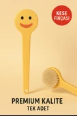 Emoji Baskılı Uzun Saplı Kese Fırçası – Sırt Banyo Temizleme ve Peeling Masaj Fırçası thumbnail 1