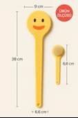 Emoji Baskılı Uzun Saplı Kese Fırçası – Sırt Banyo Temizleme ve Peeling Masaj Fırçası thumbnail 2