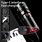 Taktik LED El Feneri 2000m, Güçlü Uzun Menzilli LED El Feneri XA-B702 (5314) thumbnail 1