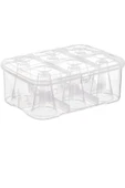 Su Bardağı Taşıma Kutusu Büyük  Şeffaf - 6 Bardak Kapasiteli Piknik Kutusu thumbnail 3