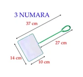 Birevcil 3 Numara Beyaz Akvaryum Balık Kepçesi 14X10X27 37 Cm thumbnail 4