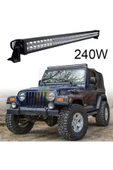 ASTRALED  Offroad Led Bar 105 cm 240 W 80 LED Delici/yayıcı Beyaz Işık Tepe Lamba Tavan Panjur Projeksiyon thumbnail 1
