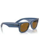 Ray-Ban Rb0840S 6680/73 51 Mega Wayfarer Unisex Mavi Kare Güneş Gözlüğü thumbnail 5
