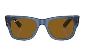 Ray-Ban Rb0840S 6680/73 51 Mega Wayfarer Unisex Mavi Kare Güneş Gözlüğü thumbnail 1