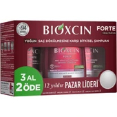 Bioxcin Forte Saç Dökülmesine Karşı Bakım Şampuanı 300 ml 3 Al 2 Öde - Dezenfektan Hediyeli (%72 Alkol) thumbnail 1