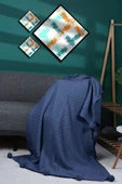 Yeliz Triko Örgülü Tv Battaniyesi 10 Ponponlu 130 X 170 Cm thumbnail 8