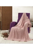 Sevda Triko Örgülü Tv Battaniyesi 10 Ponponlu 130 X 170 Cm thumbnail 9