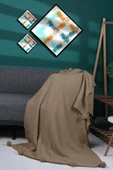 Yeliz Triko Örgülü Tv Battaniyesi 10 Ponponlu 130 X 170 Cm thumbnail 1