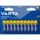 Varta Longlife Power Aa 10'lu Kalem Pil - Dezenfektan Hediyeli (%72 Alkol) thumbnail 1