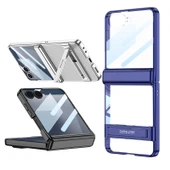 Samsung Galaxy Z Flip 7 Şeffaf Tasarımlı Kamera Korumalı Lego Standlı Kapak thumbnail 2