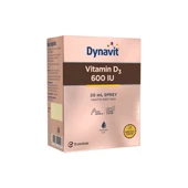 Dynavit Vitamin D3 600 IU 20 ml Sprey - Dezenfektan Hediyeli (%72 Alkol) thumbnail 1