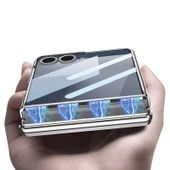 Samsung Galaxy Z Flip 7 Şeffaf Tasarımlı Kamera Korumalı Lego Standlı Kapak thumbnail 3