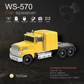 WS-570 Araba Şekli Bluetooth Hoparlör Retro HIFI Stereo Soundbox Masaüstü Bilgisayar Müzik Çalar (4989) thumbnail 5