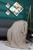 Yeliz Triko Örgülü Tv Battaniyesi 10 Ponponlu 130 X 170 Cm thumbnail 6
