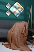 Yeliz Triko Örgülü Tv Battaniyesi 10 Ponponlu 130 X 170 Cm thumbnail 10