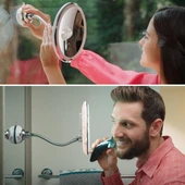 360° Döner Esnek Makyaj Aynası – 10X Büyüteçli, Güçlü Vantuzlu Detay Görüntüleme Çok Açılı Makyaj & Cilt Bakım Aynası (5332) thumbnail 5