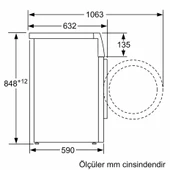 SİEMENS WG52K2ZXTR 10 kg 1200 Devir Home Connect Çamaşır Makinesi thumbnail 5