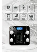 Yağ Ölçer Fonksiyonlu Dijital Baskül Elektronik Tartı Akıllı Bluetooth Lcd Dijital Ekran Ev Vücut (5332) thumbnail 4