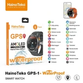 HainoTeko GPS-1 Amoled Ekran Su Geçirmez Akıllı Saat Dahili GPS Dahili Fener thumbnail 9