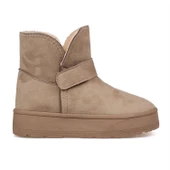 Kadın Vizon Günlük Kalın Taban Bot - İçi Kürklü Platform Streç Model thumbnail 4