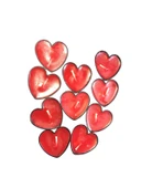 Kokusuz Kırmızı Renkli Kalpli Mum Eğlence Kutlama Parti Mumu (10 Adet) thumbnail 4