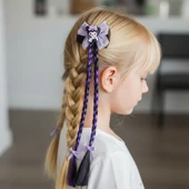 Yapay Saçlı Kuromi Çocuk Toka thumbnail 2