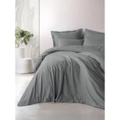 COTTON BOX PLAID NEVRESIM TAKIMI CIFT KISILIK PLAID GRI thumbnail 1