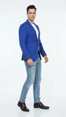 Erkek Slim Fit Blazer Ceket – Plus Scorpion Tek Düğmeli Spor & Klasik Kombin thumbnail 3
