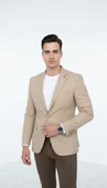 Erkek Slim Fit Blazer Ceket – Plus Scorpion Tek Düğmeli Spor & Klasik Kombin thumbnail 8