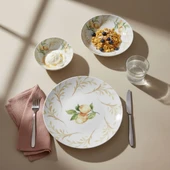 GÜRAL PORSELEN Lemon Touch  12 Parça 4 Kişilik Yemek Takımı 5692 thumbnail 3