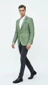 Erkek Dokulu Kumaş Slim Fit Blazer Ceket – Şık Modern Kesim Tek Düğmeli thumbnail 10