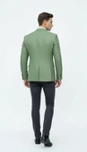 Erkek Dokulu Kumaş Slim Fit Blazer Ceket – Şık Modern Kesim Tek Düğmeli thumbnail 9