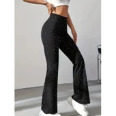 Lucky Life Kadın Yüksek Bel Taşlı Dalgıç Tayt thumbnail 1