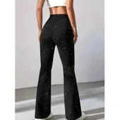 Lucky Life Kadın Yüksek Bel Taşlı Dalgıç Tayt thumbnail 4