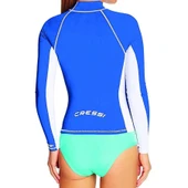 Cressi Rash Guard Lady Uzun Kollu T-Shirt  BLUE-WHITE NO:1 - XS thumbnail 8