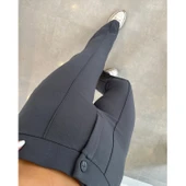 Lucky Life Kadın Yüksek Bel Full Likralı Krep Kumaş Pantolon thumbnail 1