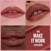 Maybelline New York Serum Etkili Hyalüronik Asit ve Besleyici Yağ İçeren Ruj - 103 Make It Work thumbnail 3