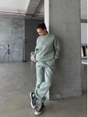 3 iplik şardonlu Lastik paça eşofman mint p510439 thumbnail 3