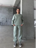 3 iplik şardonlu Lastik paça eşofman mint p510439 thumbnail 2