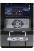 10-17.3” Fanlı Laptop ve Tablet Standı | Carbon 360° Döner Mekanizma, MacBook Uyumlu thumbnail 2