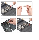 25 Parça Hassas Tornavida Seti Portetif Cep Tamir Seti thumbnail 6