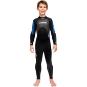 Cressi Morea Wetsuit Junior Dalış Elbisesi  BLACK/BLUE 3MM-12/13 YAŞ thumbnail 1