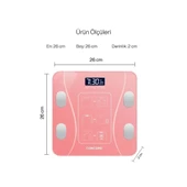 VERİ ANALİZLİ AKILLI TARTI (PEMBE) thumbnail 5