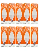 (10 Adet) Osaka 7W (50W) Sarı Işık (3000K) E14 Duylu (İnce Duy) Led Mum Ampul thumbnail 1